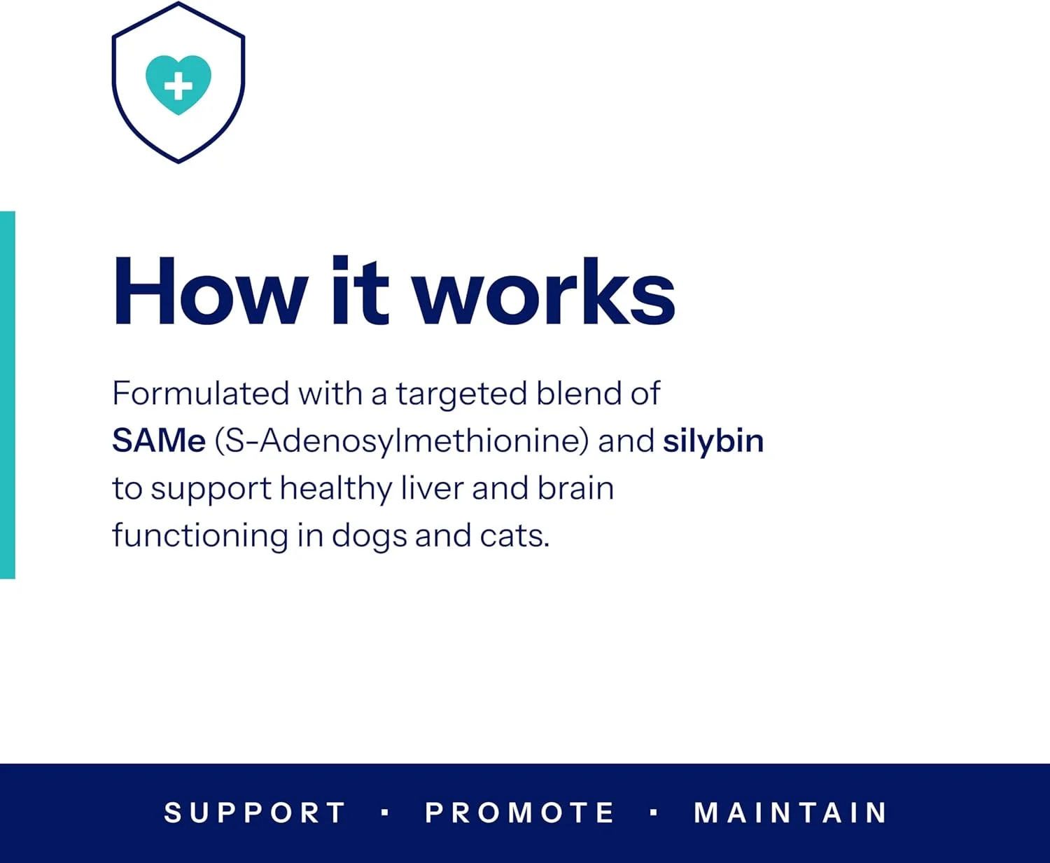 مکمل پشتیبانی از کبد Covetrus Same Pro برای سگ های متوسط، 225 میلی گرم، سبز، 6 تا 15 کیلوگرم