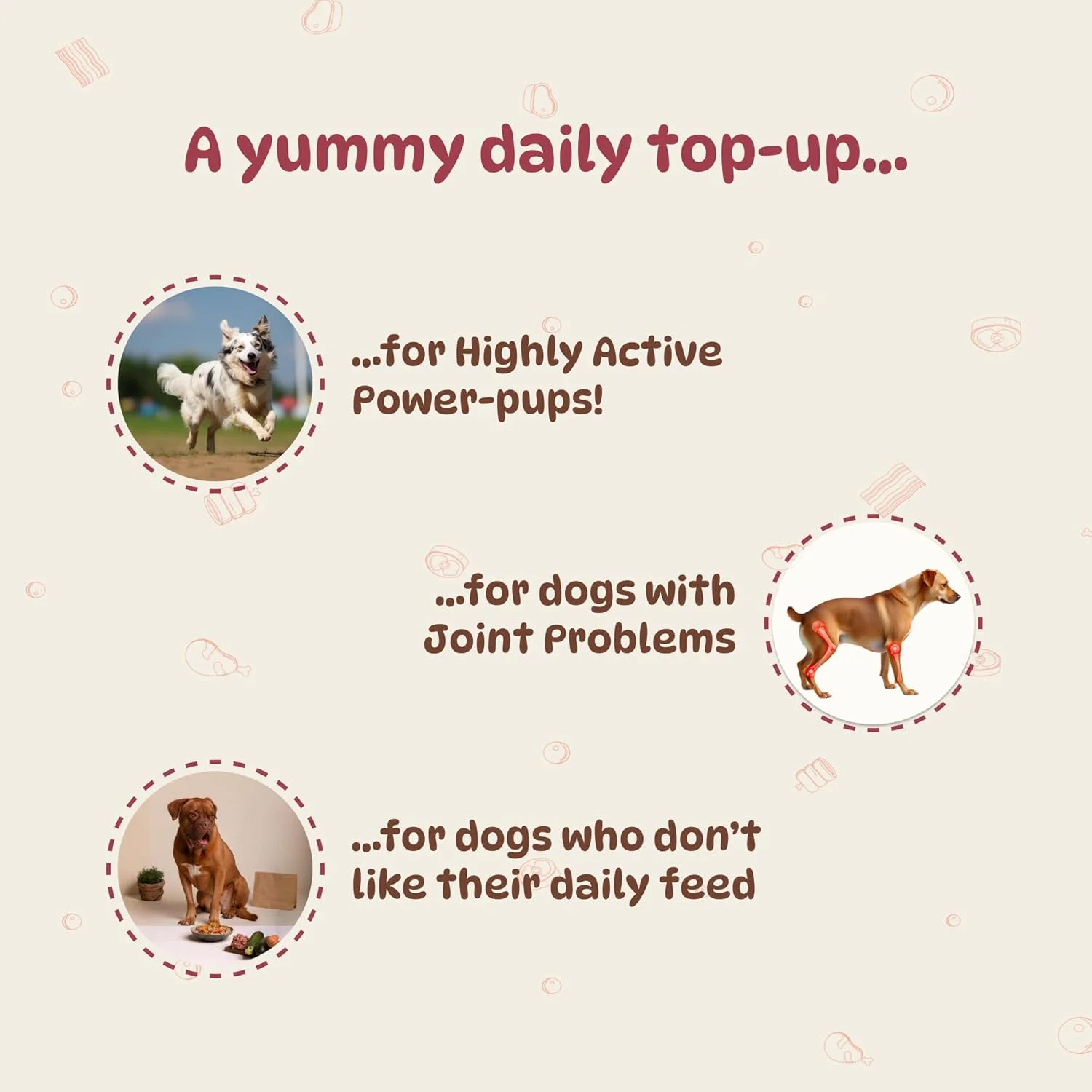 مکمل کلسیم و پروتئین سگ برپی تیلز - مکمل استخوان برای سگ های بالغ و توله سگ، پشتیبانی از مفاصل و ملزومات سلامتی حیوانات خانگی، مکمل غذایی روزانه آسان، فرم پودری، 225 گرم