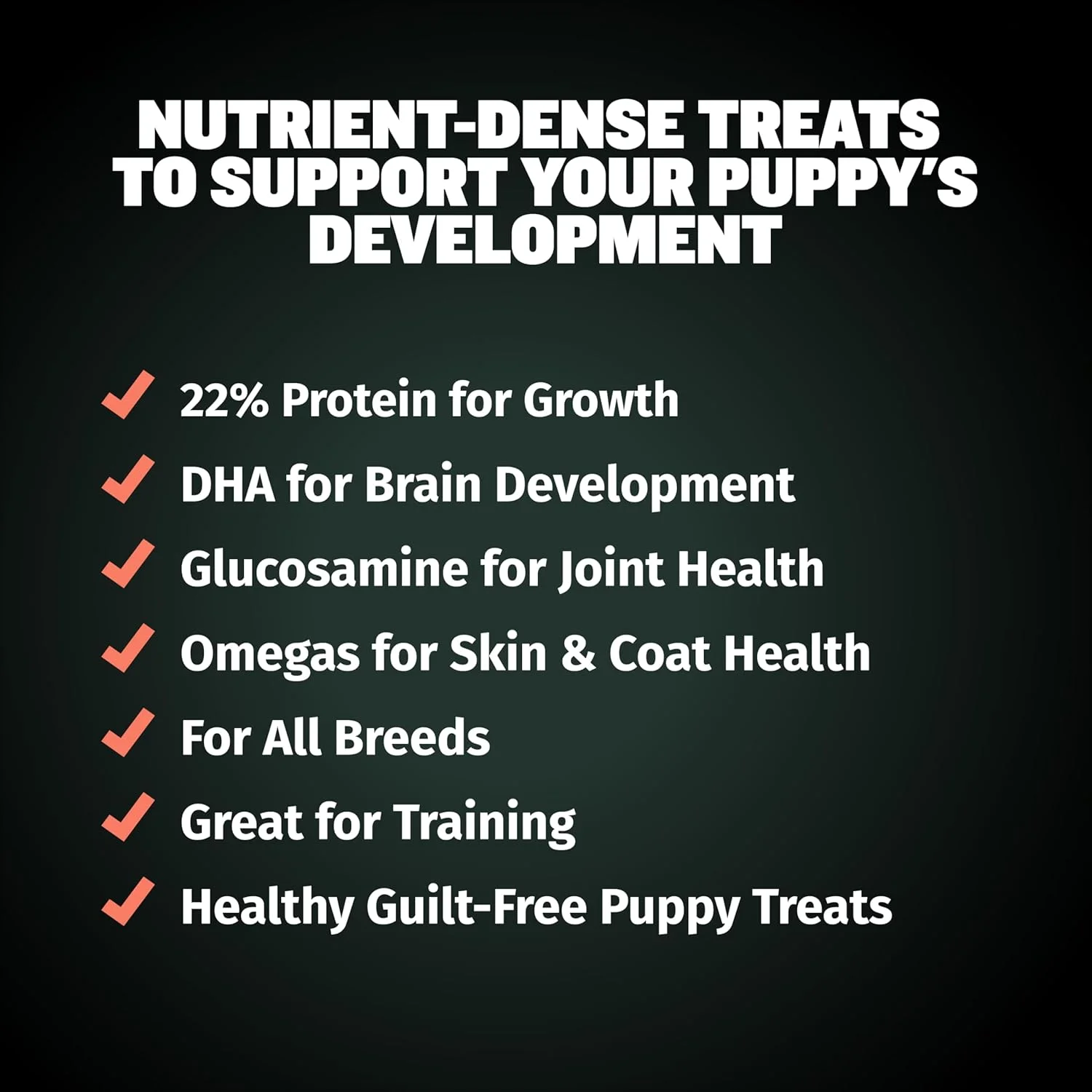 تشویقی آموزشی سگ توله Bully Max - مکمل ها و ویتامین های غذای سگ با جویدن نرم برای سلامت مغز، پوست و پوشش - گلوکزامین و کندرویتین برای حمایت از مفاصل - مکمل غذایی مولتی ویتامین برای توله سگ ها - 1 بسته