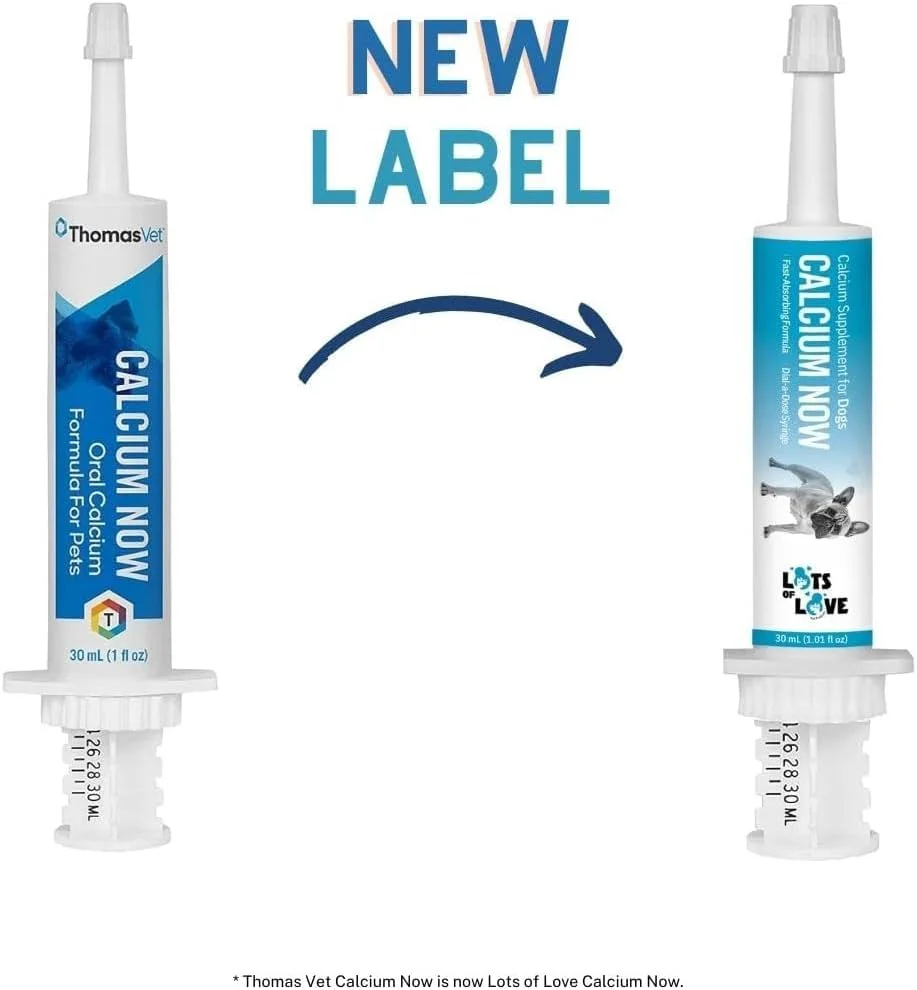 کلسیم فوری - کلسیم خوراکی برای سگ های در حال زایمان - مکمل کلسیم برای سگ و گربه - Lots of Love (وانیلی، 30 میلی لیتر) (بسته 2 عددی)
