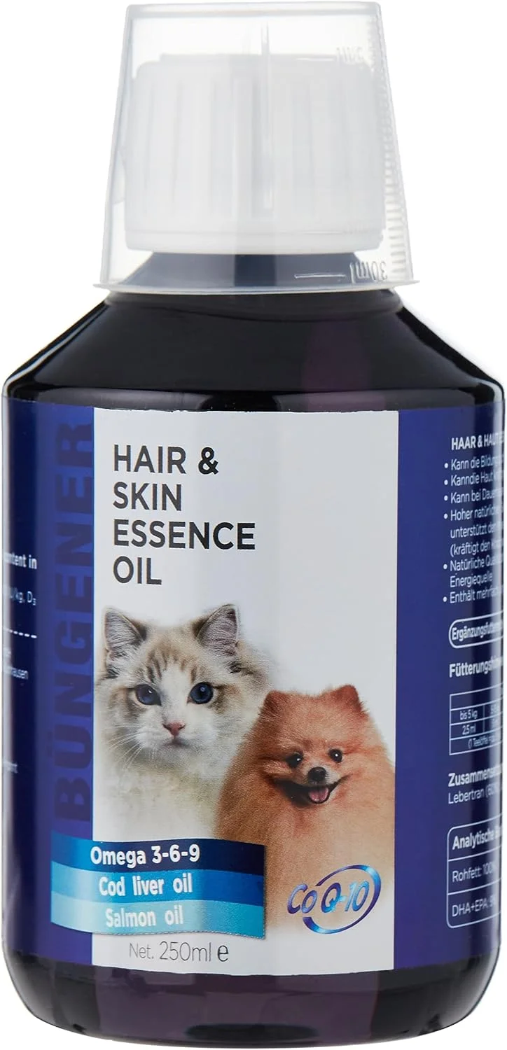 روغن تقویت کننده مو و پوست بانگنر برای گربه ها و سگ ها - 250 میلی لیتر (روغن ماهی)