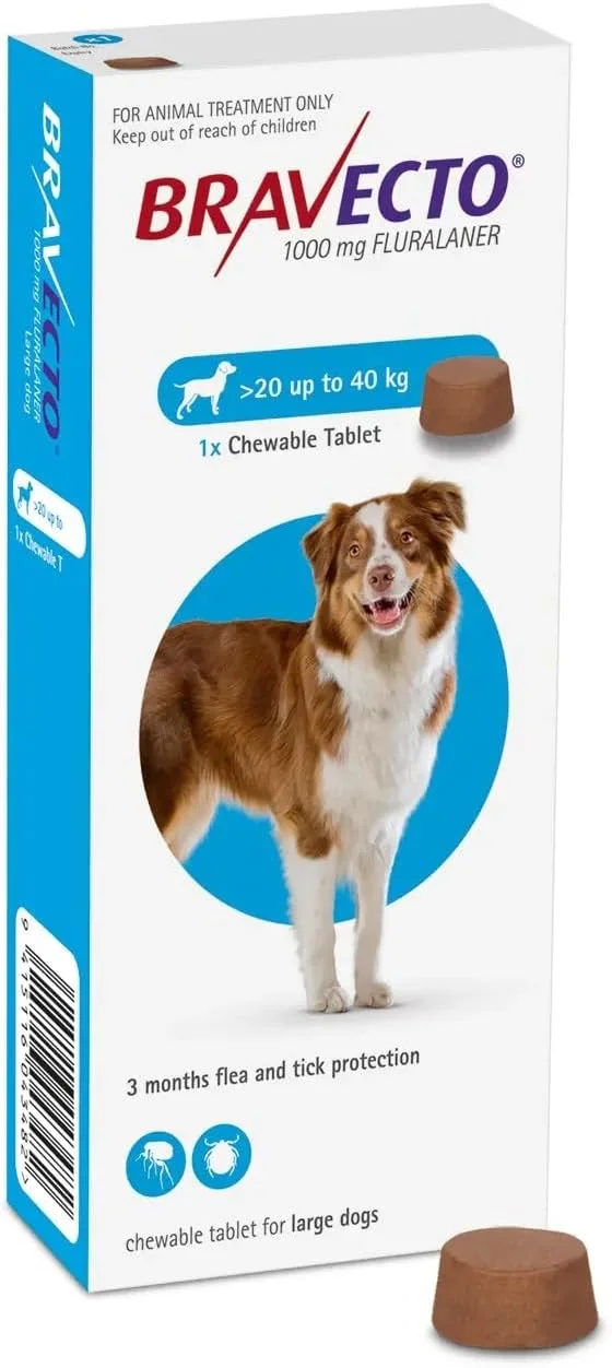 قرص جویدنی براو_اکتو برای سگ ها - یک عدد (20-40 کیلوگرم)