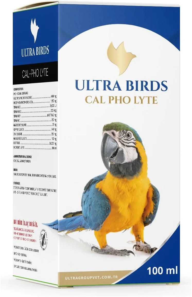 مکمل کلسیم پرندگان الترا بیردز کال فو لایت (100 میلی لیتر) - مکمل کلسیم برای پرندگان مکمل کلسیم پرندگان الترا بیردز کال فو لایت (100 میلی لیتر) - مکمل کلسیم برای پرندگان