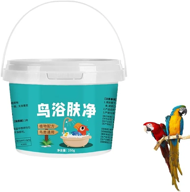 نمک حمام پرندگان 300 گرمی، کمک به فرآیند طبیعی پرریزی، ترویج تغییر سریعتر و کارآمدتر پرها، برای پرندگان خانگی و کبوترهای مسابقه نمک حمام پرندگان 300 گرمی، کمک به فرآیند طبیعی پرریزی، ترویج تغییر سریعتر و کارآمدتر پرها، برای پرندگان خانگی و کبوترهای مسابقه