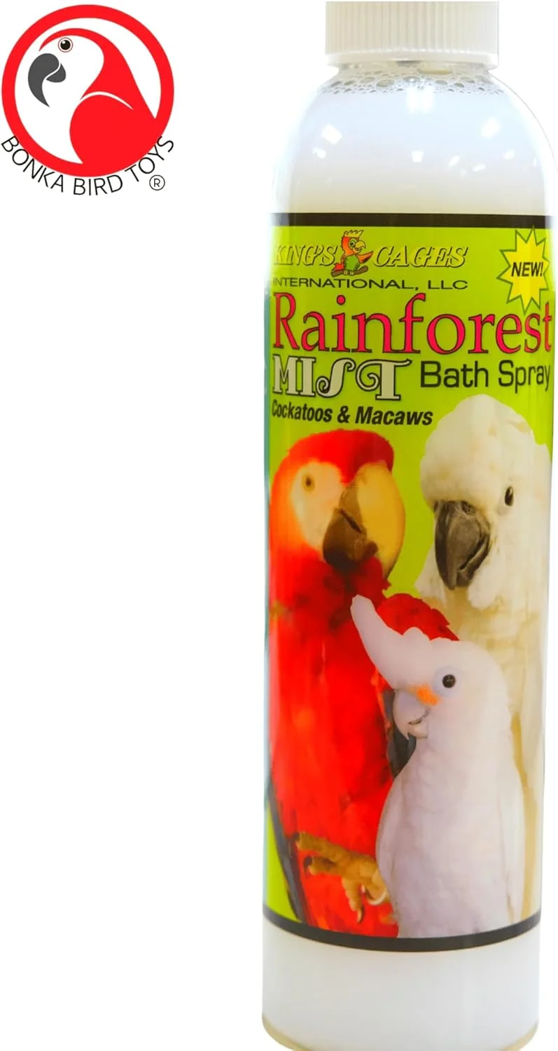اسپری حمام مه جنگلی کینگ کیج برای کاکادو و ماکائو 240 میلی لیتر اسپری حمام مه جنگلی کینگ کیج برای کاکادو و ماکائو 240 میلی لیتر