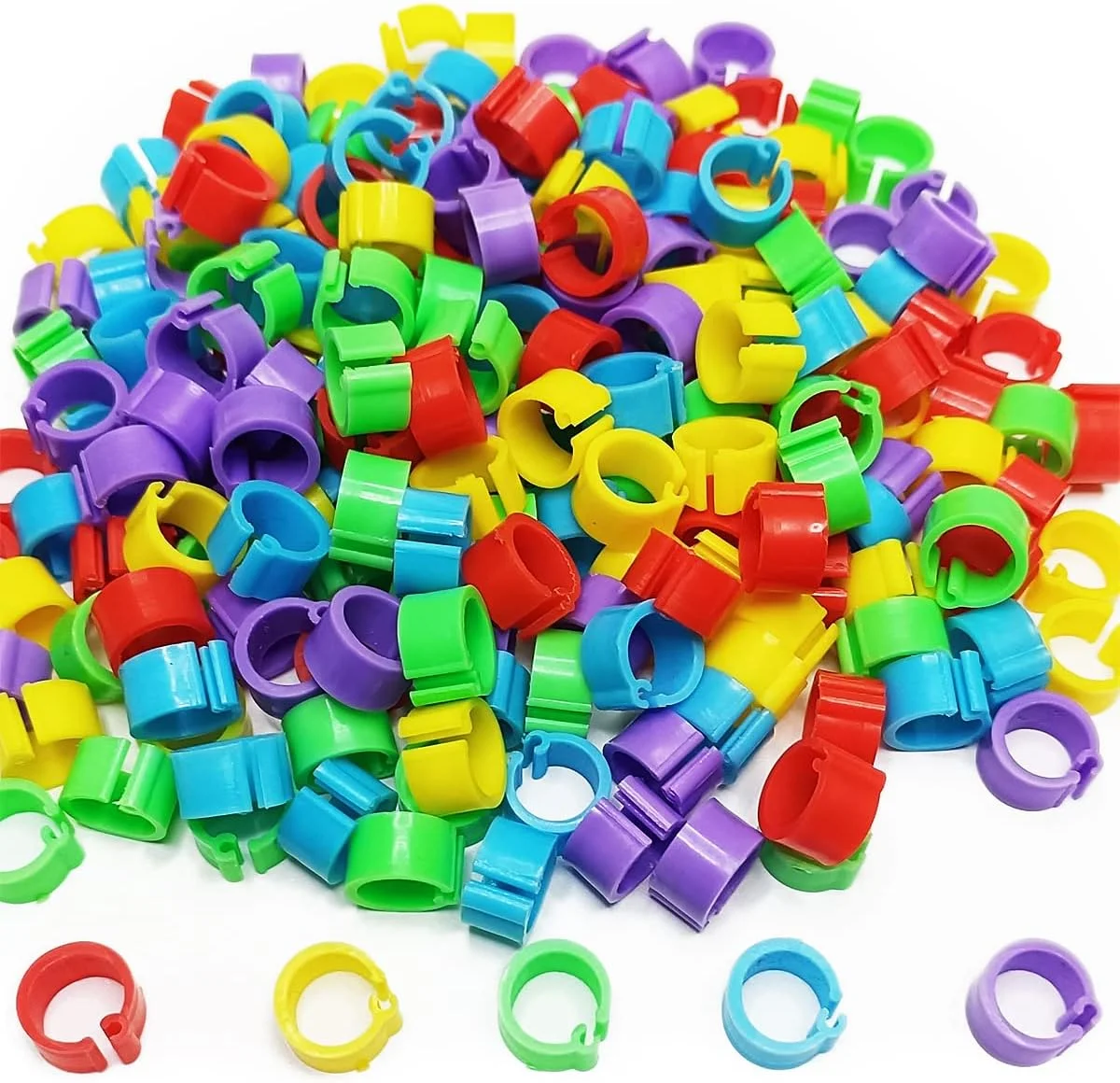 ۲۰۰ عدد حلقه پا برای بلدرچین، جوجه و کبوتر، ۸ میلیمتری ۲۰۰ عدد حلقه پا برای بلدرچین، جوجه و کبوتر، ۸ میلیمتری