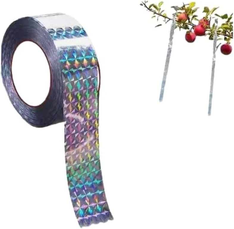نوار فلش بازتابنده دفع پرندگان، ابزار باغبانی، 80 متر، نوار دو طرفه برای خانه، باغ، حیاط، باغ میوه، پاسیو و فضای باز نوار فلش بازتابنده دفع پرندگان، ابزار باغبانی، 80 متر، نوار دو طرفه برای خانه، باغ، حیاط، باغ میوه، پاسیو و فضای باز