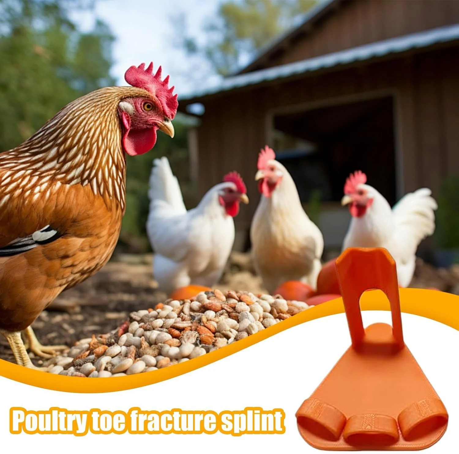 آتل پای مرغ | لوازم شکستگی طیور همراه با بند، آتل پای مصنوعی اردک | برای تحرک حیوانات کوچک، مزرعه حیاط خلوت، مراقبت در فضای باز، قفس، مرغداری آتل پای مرغ | لوازم شکستگی طیور همراه با بند، آتل پای مصنوعی اردک | برای تحرک حیوانات کوچک، مزرعه حیاط خلوت، مراقبت در فضای باز، قفس، مرغداری