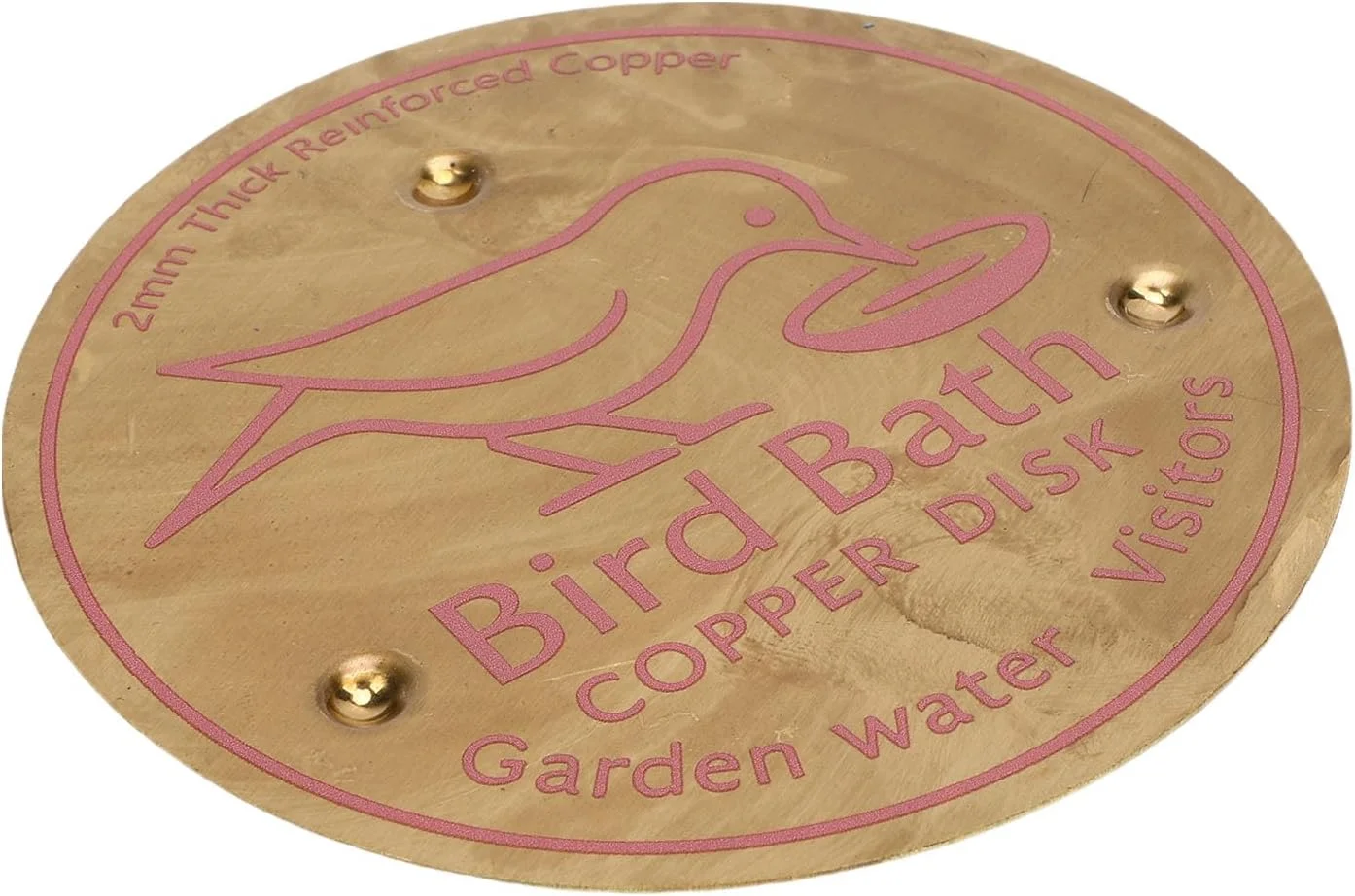 دیسک تمیز کننده مسی خالص Cryfokt، دیسک مسی با ثبات و کارآمد برای حمام پرندگان در باغ (B) دیسک تمیز کننده مسی خالص Cryfokt، دیسک مسی با ثبات و کارآمد برای حمام پرندگان در باغ (B)