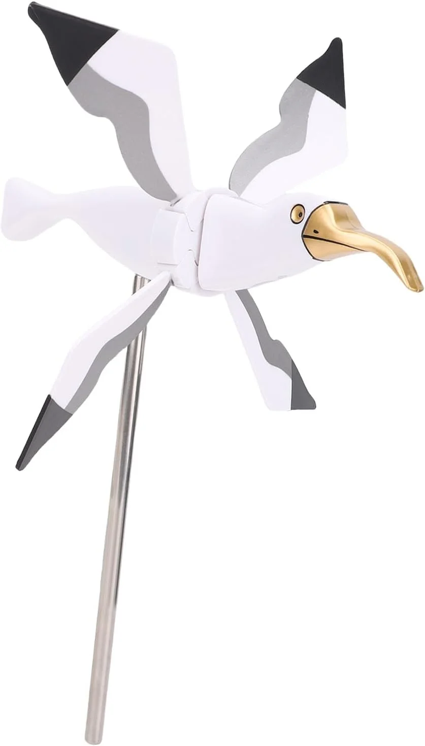 آسیاب بادی طرح مرغ دریایی، تزئینی چشم نواز، نصب آسان، مقاوم و پلاستیکی برای باغ آسیاب بادی طرح مرغ دریایی، تزئینی چشم نواز، نصب آسان، مقاوم و پلاستیکی برای باغ