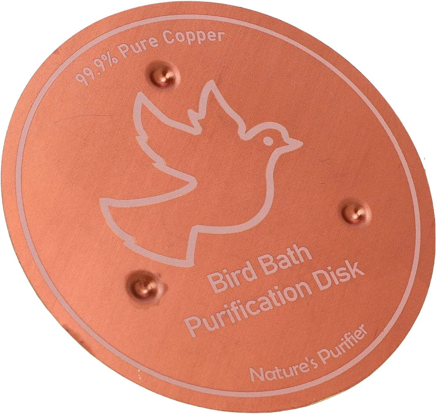 دیسک مسی خالص Cryfokt برای تمیز کردن، استفاده کارآمد در تمام فصول، ضخامت 1 میلی متر، دیسک مسی حمام پرندگان برای فضای باز (D)