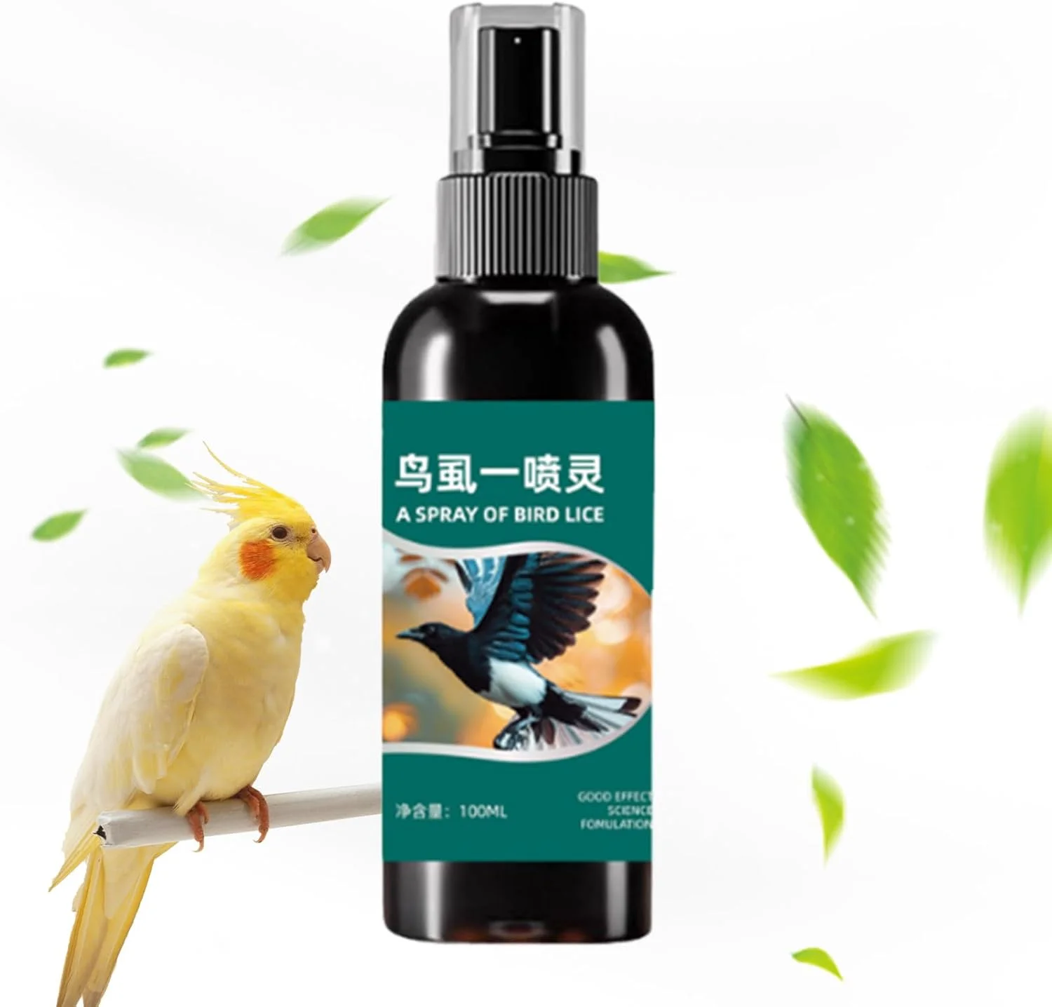اسپری ضد کنه برای پرندگان، اسپری پاک کننده کنه پرنده 100 میلی لیتری | محلول تسکین دهنده پوست مرغ عشق، برای طیور خانگی، باغی، طوطی و مرغ عشق اسپری ضد کنه برای پرندگان، اسپری پاک کننده کنه پرنده 100 میلی لیتری | محلول تسکین دهنده پوست مرغ عشق، برای طیور خانگی، باغی، طوطی و مرغ عشق