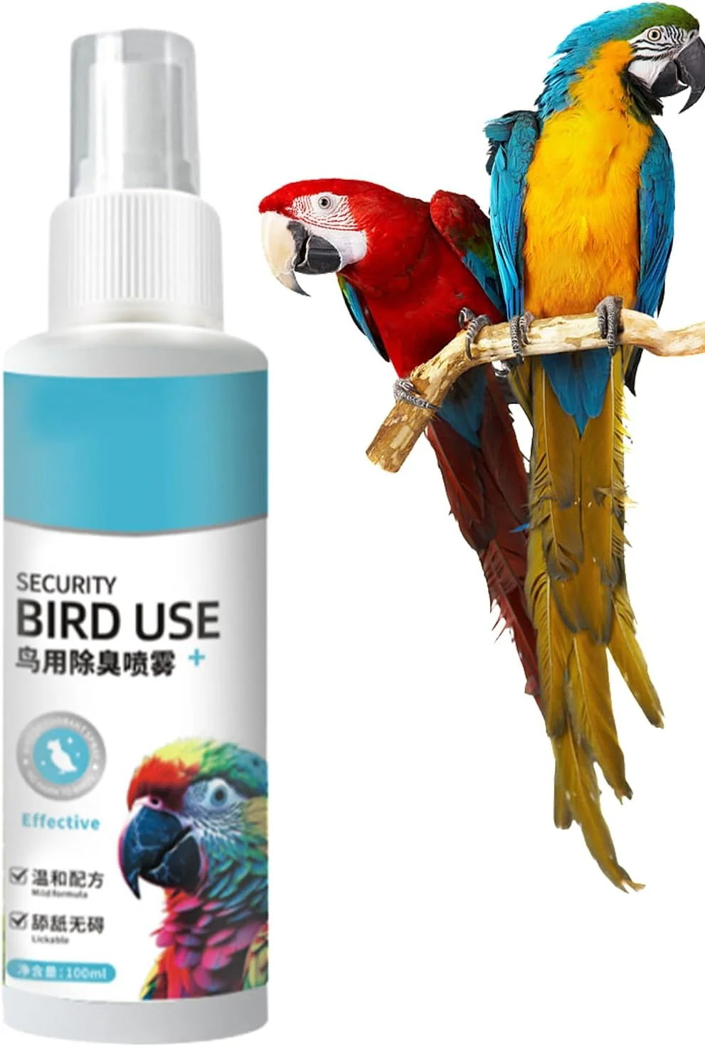 اسپری تمیز کننده قفس پرنده، محلول تمیز کننده ایمن 100 میلی لیتری، از بین برنده بوی بد قفس پرنده - برای اسباب بازی ها، ظروف، حمام پرنده، نشیمنگاه، جعبه اسپری تمیز کننده قفس پرنده، محلول تمیز کننده ایمن 100 میلی لیتری، از بین برنده بوی بد قفس پرنده - برای اسباب بازی ها، ظروف، حمام پرنده، نشیمنگاه، جعبه