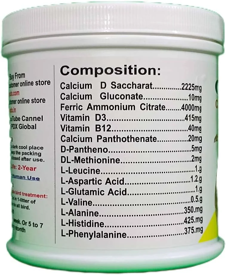 مکمل کلسیم برای کبوتر || پودر CALBOS || داروی کبوتر (100 گرم) مکمل کلسیم برای کبوتر || پودر CALBOS || داروی کبوتر (100 گرم)