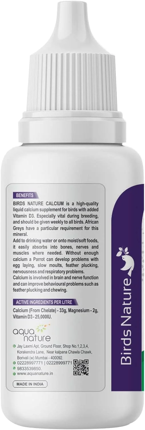 مکمل کلسیم مایع پرندگان 30 میلی لیتر مکمل کلسیم مایع پرندگان 30 میلی لیتر