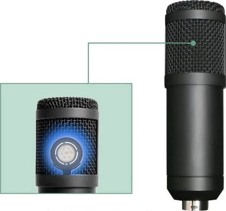 کیت میکروفون پادکست USB مدل BM800 - مشکی