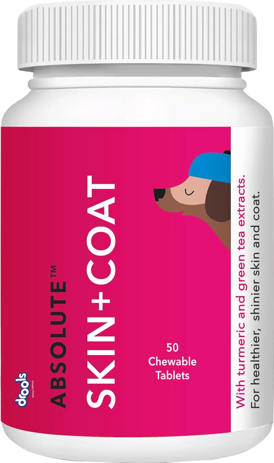 قرص مکمل پوست و مو سگ درولز ابسولوت، 50 عددی