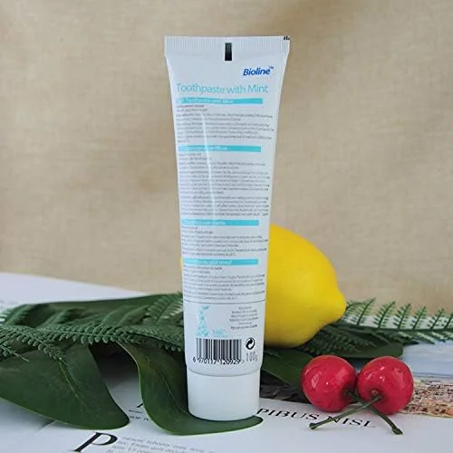 خمیر دندان بایولاین با طعم نعناع ۱۰۰ گرمی، سفید