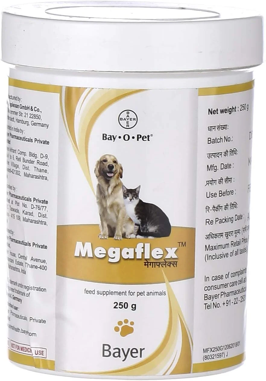 مکمل غذایی مگافلکس بایر برای سگ و گربه ۲۵۰ گرمی، محصول جولی اند کیوتی پتس (بسته ۱ عددی)، گرانول مکمل غذایی مگافلکس بایر برای سگ و گربه ۲۵۰ گرمی، محصول جولی اند کیوتی پتس (بسته ۱ عددی)، گرانول