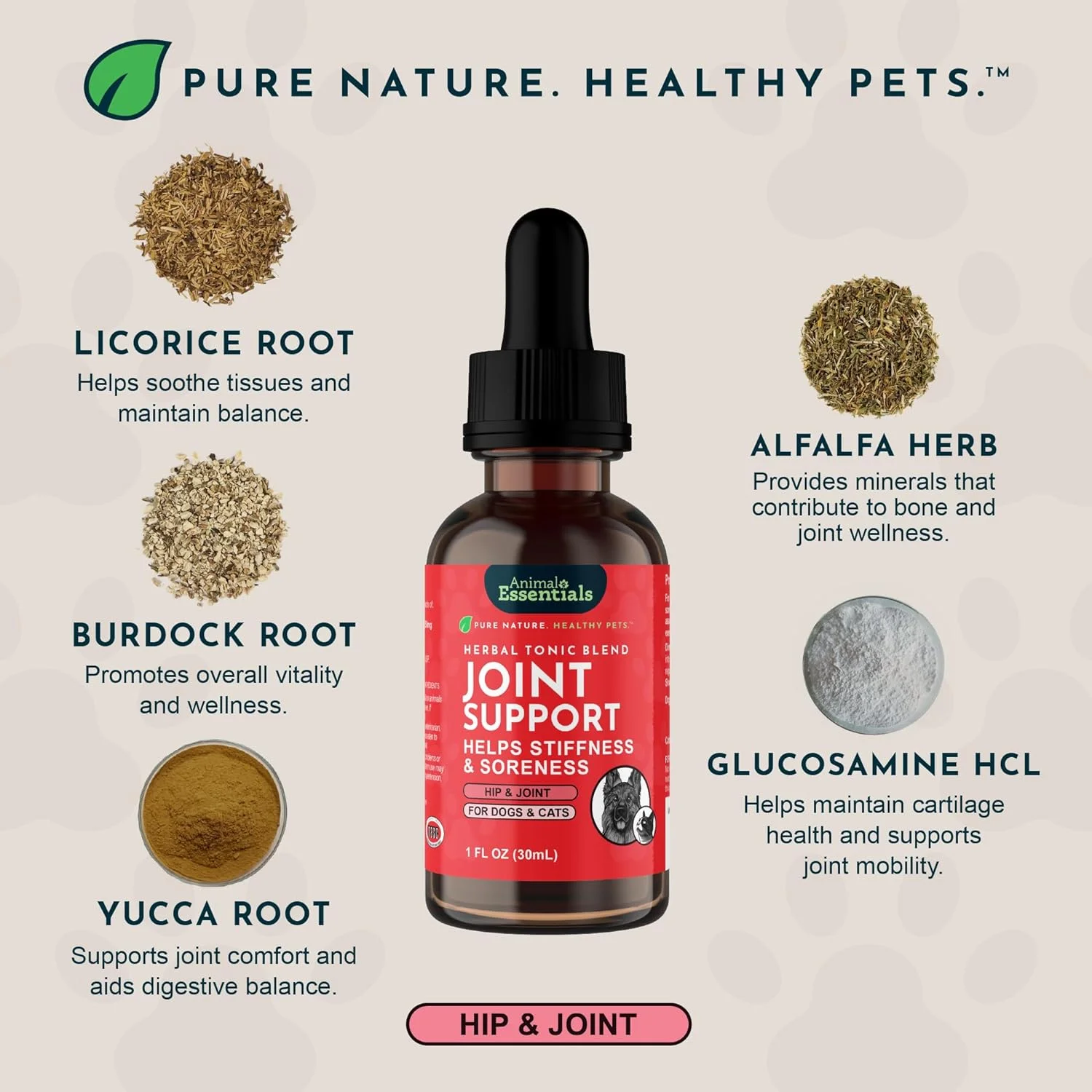 مخلوط یونجه و یوکا Animal Essentials Apawthecary - 2 اونس