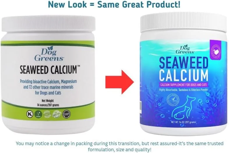 کلسیم جلبک دریایی Nature's Best American Pet Botanicals برای حیوانات خانگی، توصیه شده توسط دامپزشکان، تست شده برای خلوص، 397 گرم