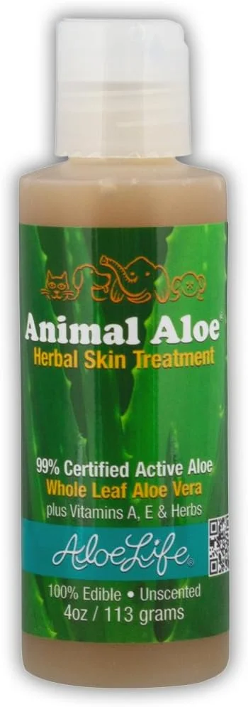 آلوئه لایف - آلوئه حیوانی، ژل کمک کننده به هضم و درمان پوست، مناسب حیوانات خانگی، کمک به تسکین نقاط داغ، گزش کک و تحریکات پوستی، پشتیبانی از سلامت گوارش و سلامت کلی حیوان خانگی شما، بدون عطر (118 میلی لیتر)