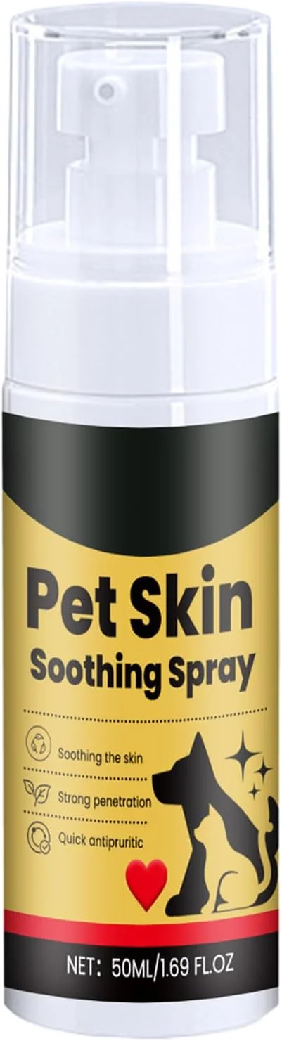 اسپری مراقبت از خارش پوست سگ، اسپری مراقبتی برای خراشیدگی، تسکین دهنده قابل حمل و محافظت کننده پوست برای گربه ها و حیوانات خانگی