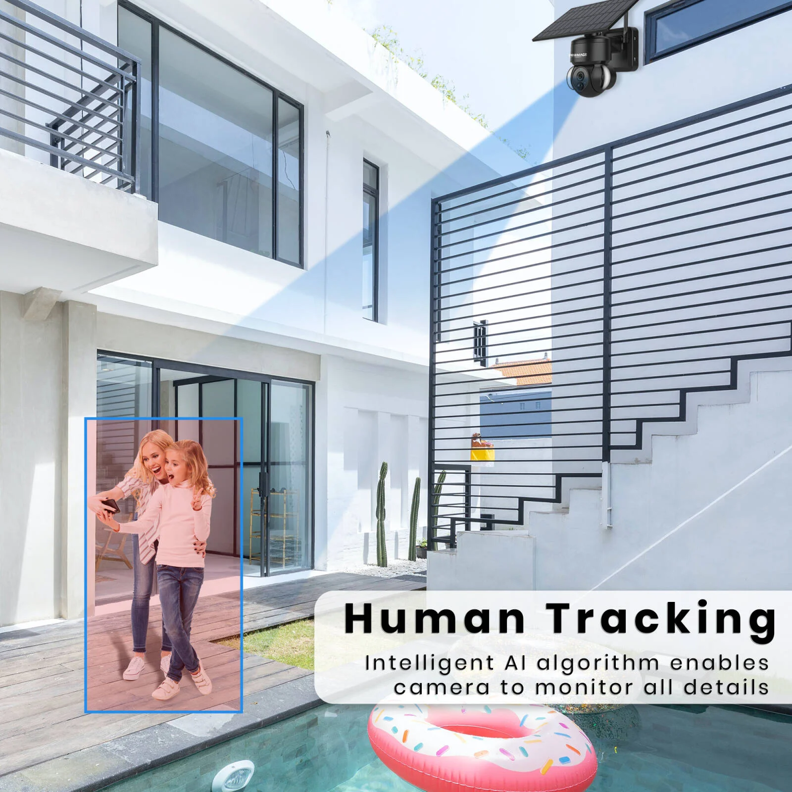 دوربین PTZ خورشیدی Promage Connect، سنسور 3 مگاپیکسلی، پنل 5 واتی، باتری 12000 میلی آمپر ساعتی، ارتباط دو طرفه، 2 نورافکن، استاندارد IP67، مشکی | PC-S303 دوربین PTZ خورشیدی Promage Connect، سنسور 3 مگاپیکسلی، پنل 5 واتی، باتری 12000 میلی آمپر ساعتی، ارتباط دو طرفه، 2 نورافکن، استاندارد IP67، مشکی | PC-S303