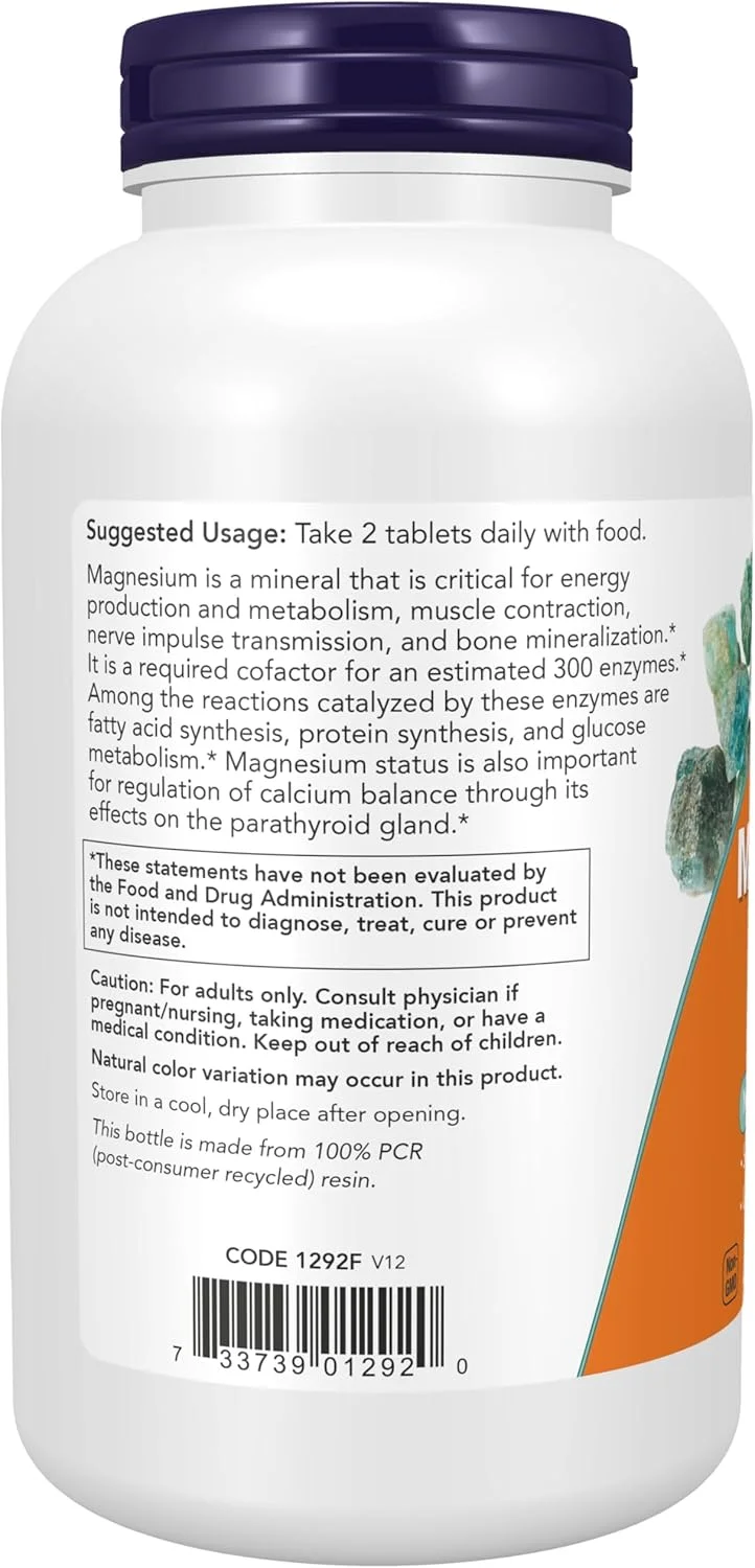 NOW مکمل ها، سیترات منیزیم 200 میلی گرم، عملکرد آنزیم*، پشتیبانی از سیستم عصبی*، 250 عدد NOW مکمل ها، سیترات منیزیم 200 میلی گرم، عملکرد آنزیم*، پشتیبانی از سیستم عصبی*، 250 عدد