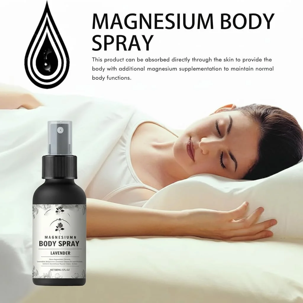 اسپری بدن منیزیم تریفی 60 میلی لیتر، اسپری روغن منیزیم خالص Betr4you برای آرامش و کاهش استرس (2 عدد) اسپری بدن منیزیم تریفی 60 میلی لیتر، اسپری روغن منیزیم خالص Betr4you برای آرامش و کاهش استرس (2 عدد)