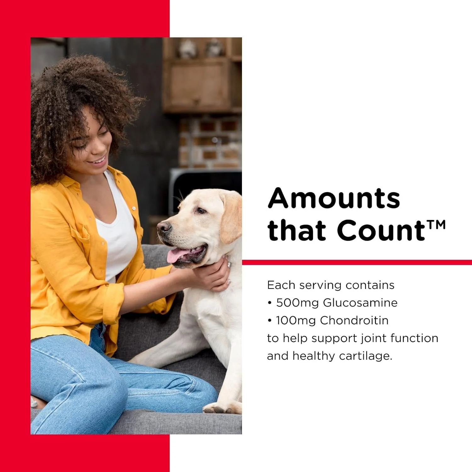 مکمل های جویدنی مفصل و استخوان سگ Nutri-Vet - فرموله شده با گلوکزامین و کندرویتین برای سگ ها - 120 عدد