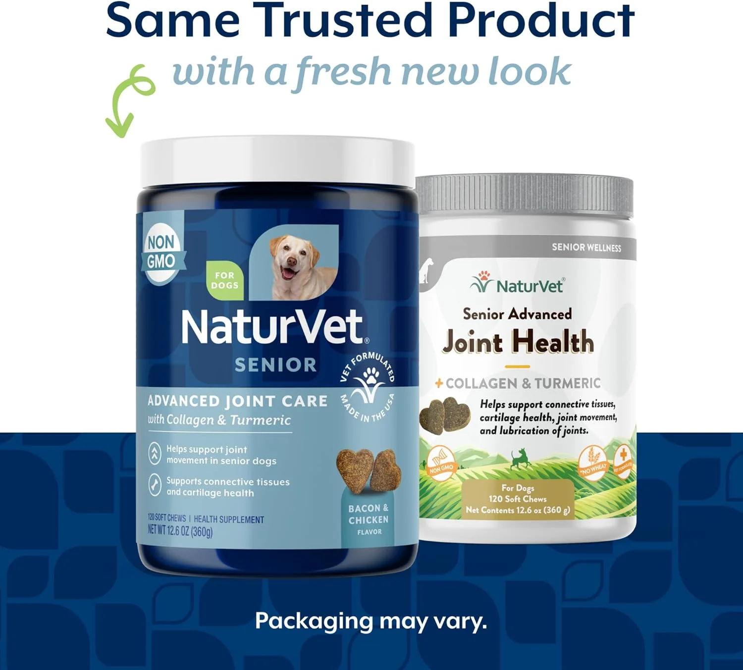 مکمل پیشرفته سلامت مفاصل سگ های مسن ناتوروت – حاوی گلوکزامین، MSM، کندرویتین، کلاژن – کمک به پشتیبانی از عملکرد سلامت مفاصل سگ سانان – 120 عدد جویدنی نرم