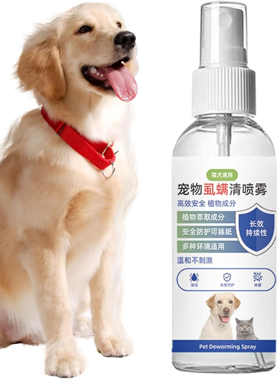 اسپری دور کننده حشرات برای سگ ها | اسپری 100 میلی لیتری خانگی برای حیوانات خانگی، توله سگ و بچه گربه | محلول سبک و سریع خشک شونده غیر چسبنده برای گربه ها و سگ ها، مناسب برای زیراندازها، فرش ها و اسباب بازی ها اسپری دور کننده حشرات برای سگ ها | اسپری 100 میلی لیتری خانگی برای حیوانات خانگی، توله سگ و بچه گربه | محلول سبک و سریع خشک شونده غیر چسبنده برای گربه ها و سگ ها، مناسب برای زیراندازها، فرش ها و اسباب بازی ها