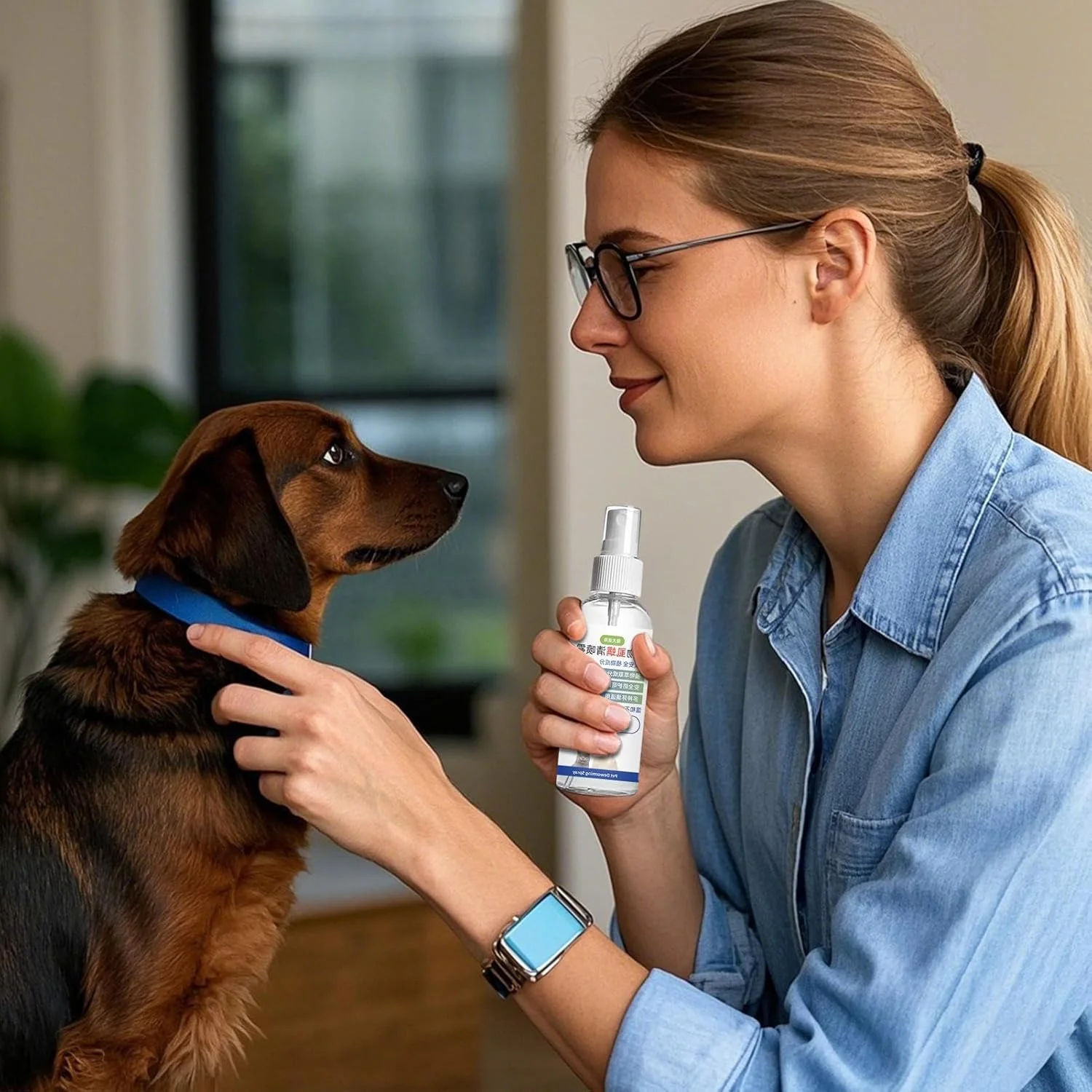 اسپری محافظت از حیوانات خانگی در برابر حشرات، 100 میلی لیتر، اسپری تمیز کننده توله سگ و بچه گربه - مایع سبک و سریع خشک شونده، مناسب برای فرش، اسباب بازی، غیر چسبنده، برای گربه ها و سگ ها