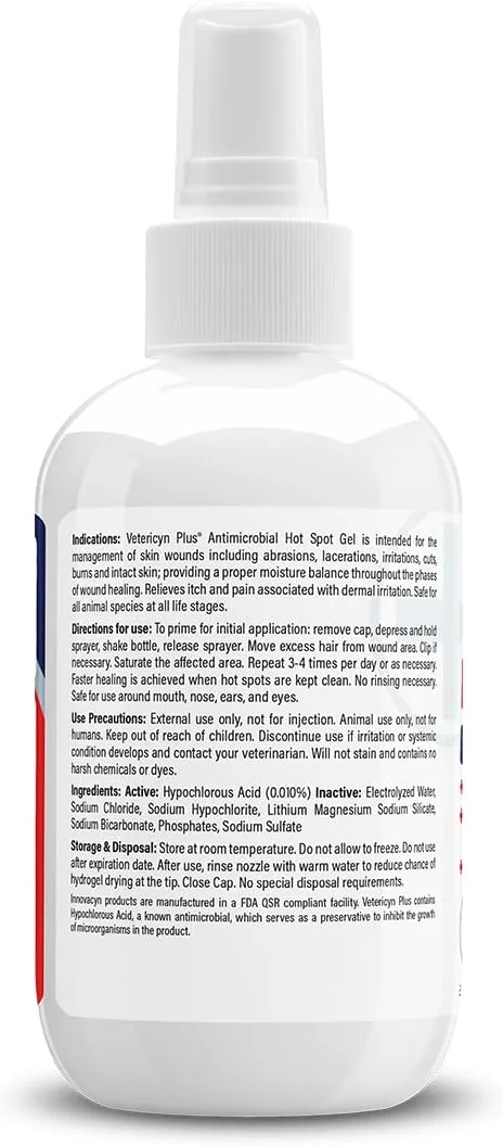 ژل ضد میکروبی وتریسین پلاس هات اسپات برای تمام حیوانات - 85 گرم ژل ضد میکروبی وتریسین پلاس هات اسپات برای تمام حیوانات - 85 گرم