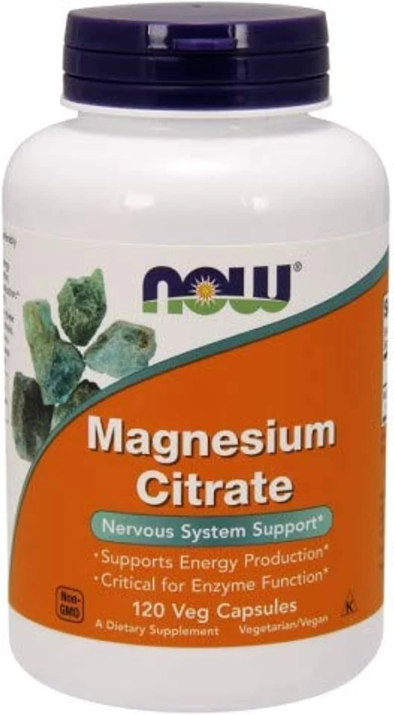 سیترات منیزیم ناو فودز، 120 کپسول گیاهی