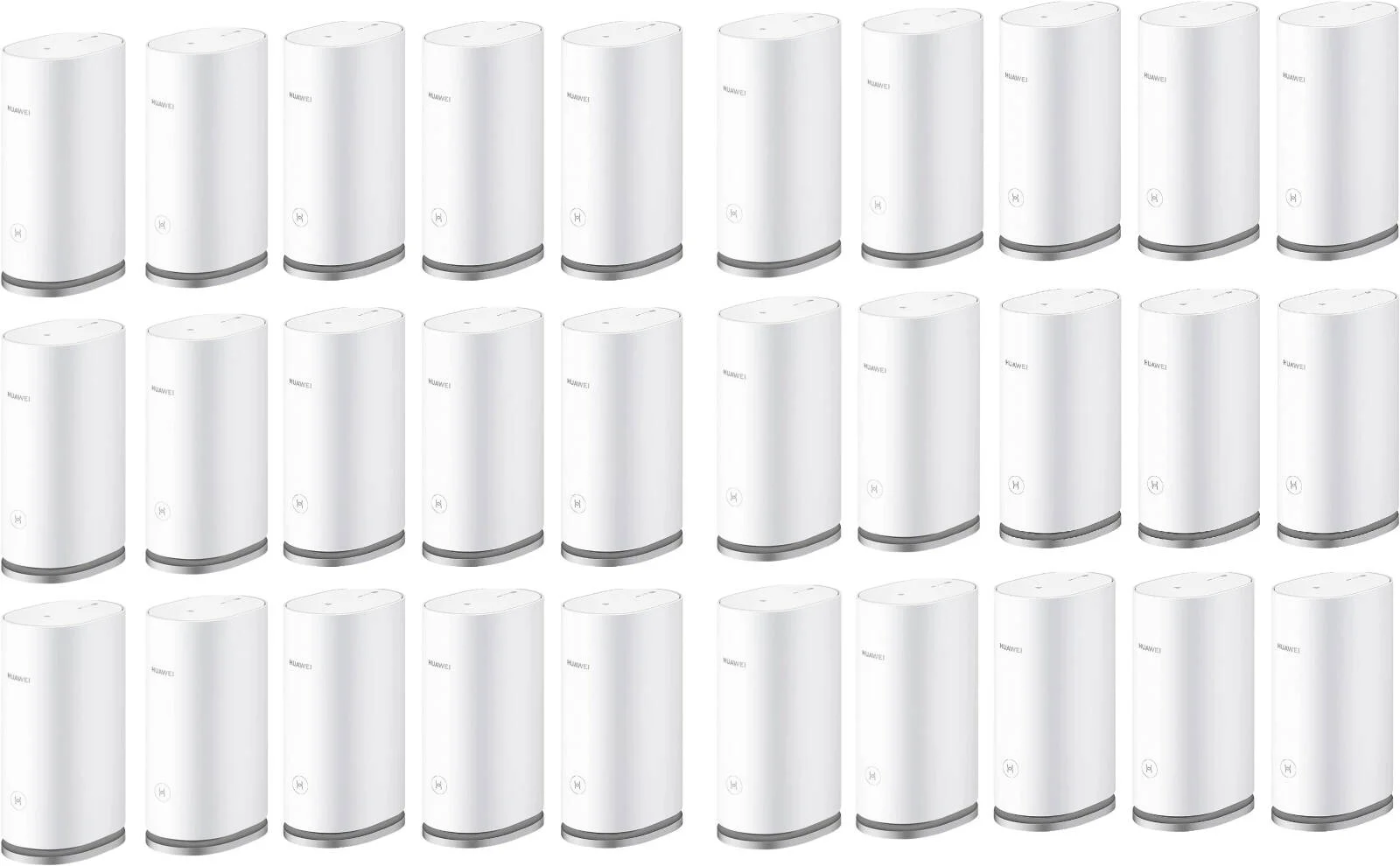 روتر مش وای فای 3 هواوی AX3000، سرعت دو بانده 3000 مگابیت بر ثانیه، پوشش 600 متر مربع، 4 تقویت کننده قدرت با کارایی بالا، HarmonyOS Mesh+، بسته 10 عددی، 30 عدد، سفید | WS8100-30