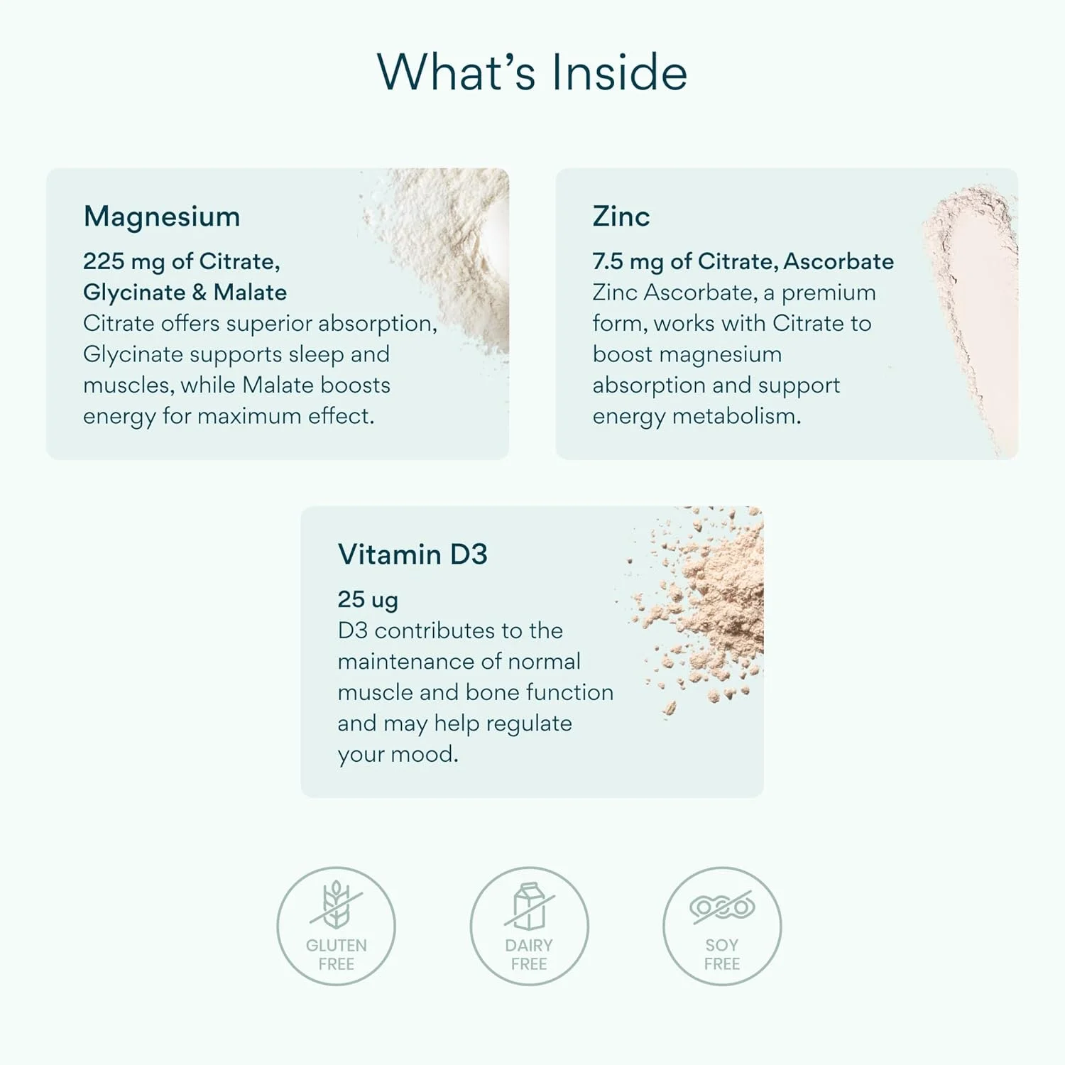 کمپلکس منیزیم گلیسینات Bettervits با سیترات، مالات، زینک و ویتامین D3 | مکمل های منیزیم برای ریکاوری عضلات، سلامت قلب و بهبود خواب - جذب بالا | 60 کپسول