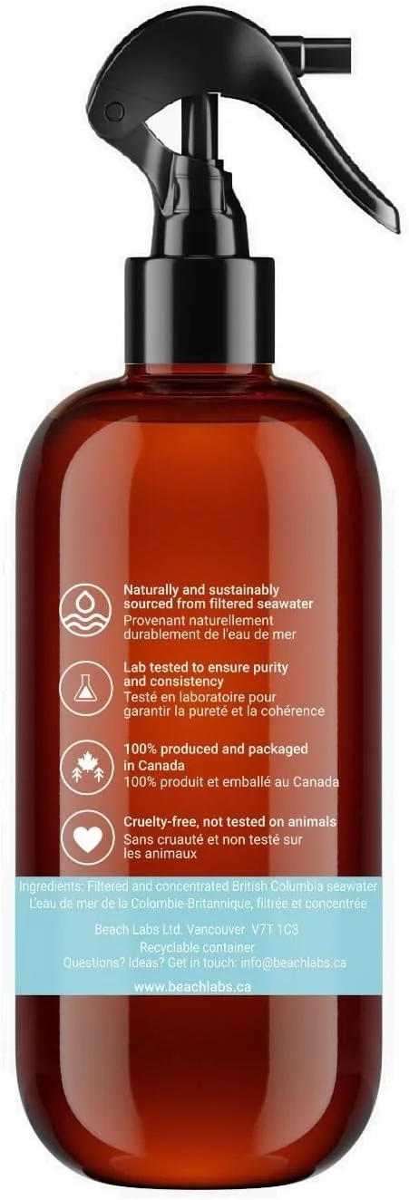 روغن منیزیم - 237 میلی لیتر اسپری کلرید منیزیم - یکی از معدود روغن های منیزیم که 100% در آمریکای شمالی تولید می شود - به طور طبیعی و پایدار از آب دریا در جزیره ونکوور تقطیر شده است