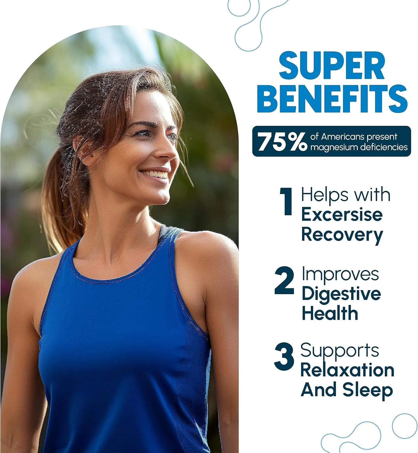 کمپلکس سه گانه منیزیم (120 کپسول گیاهی) - 500 میلی گرم منیزیم مالات، گلیسینات، سیترات و کلات برای حداکثر جذب TRAACS® - آرامش عضلات، کاهش استرس و اضطراب، انرژی