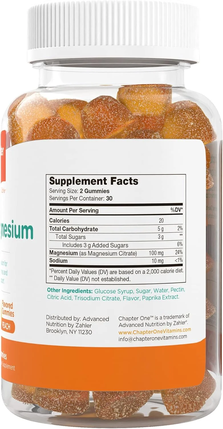 پاستیل منیزیم کودکان زهلر Chapter One، منیزیم خوشمزه برای کودکان، منیزیم آرام بخش کودکان، پاستیل منیزیم برای زنان و مردان، دارای گواهی کوشر (هلو) پاستیل منیزیم کودکان زهلر Chapter One، منیزیم خوشمزه برای کودکان، منیزیم آرام بخش کودکان، پاستیل منیزیم برای زنان و مردان، دارای گواهی کوشر (هلو)