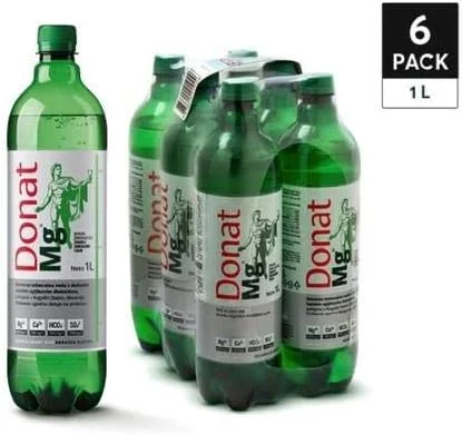 آب معدنی طبیعی سرشار از منیزیم Wholefood Earth Donat Mg، ۱۰۰۰ میلی گرم منیزیم، بسته عمده ۶ عددی ۱ لیتری آب معدنی طبیعی سرشار از منیزیم Wholefood Earth Donat Mg، ۱۰۰۰ میلی گرم منیزیم، بسته عمده ۶ عددی ۱ لیتری