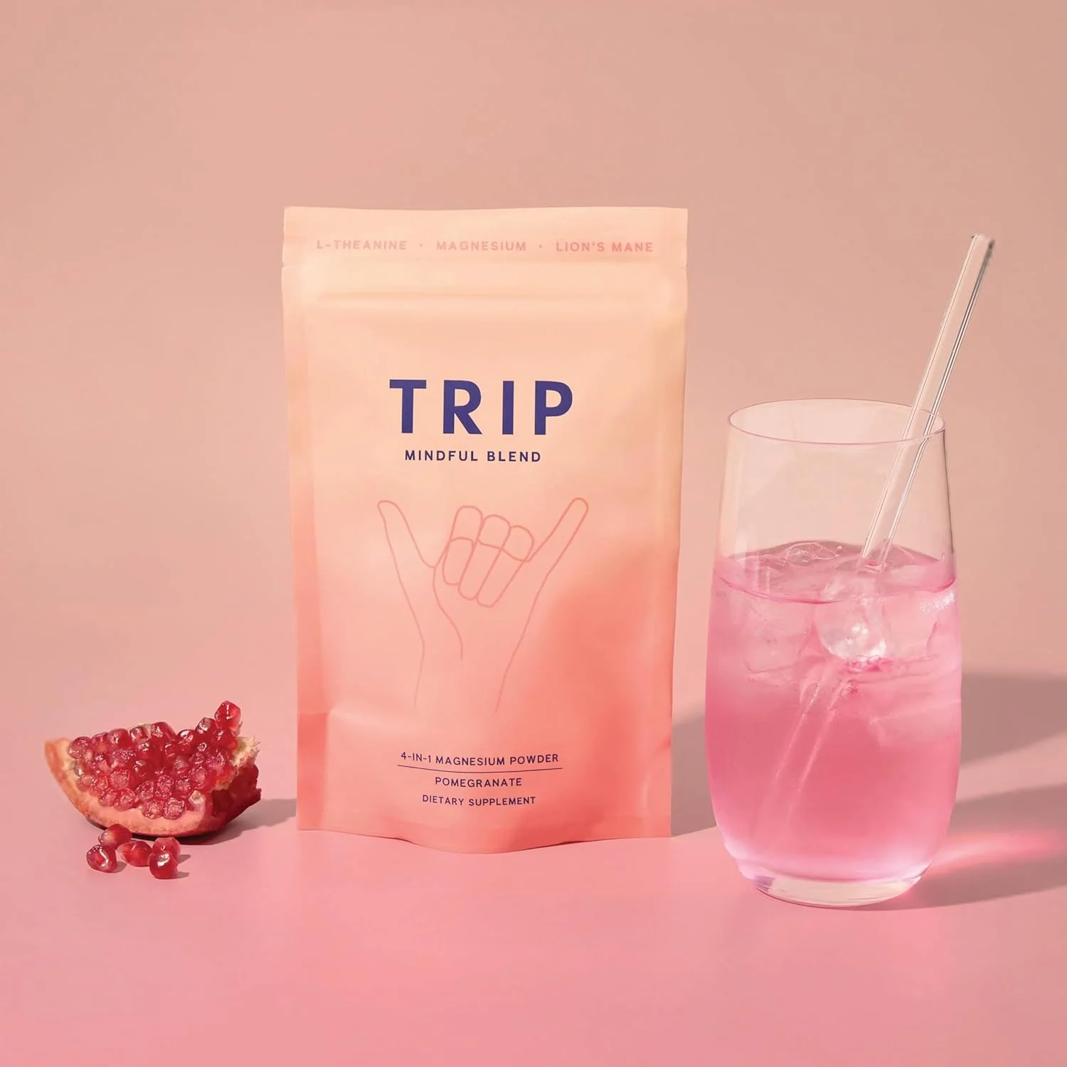 پودر منیزیم 4 در 1 TRIP، با طعم لذیذ انار و شکوفه پرتقال، 7500 میلی گرم منیزیم در هر بسته پودر منیزیم 4 در 1 TRIP، با طعم لذیذ انار و شکوفه پرتقال، 7500 میلی گرم منیزیم در هر بسته