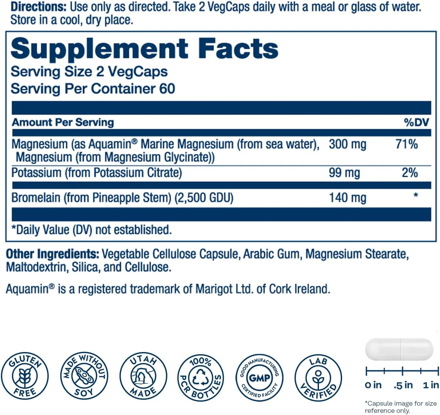 سولارای منیزیم پتاسیم آسپوروتات - 120 کپسول گیاهی