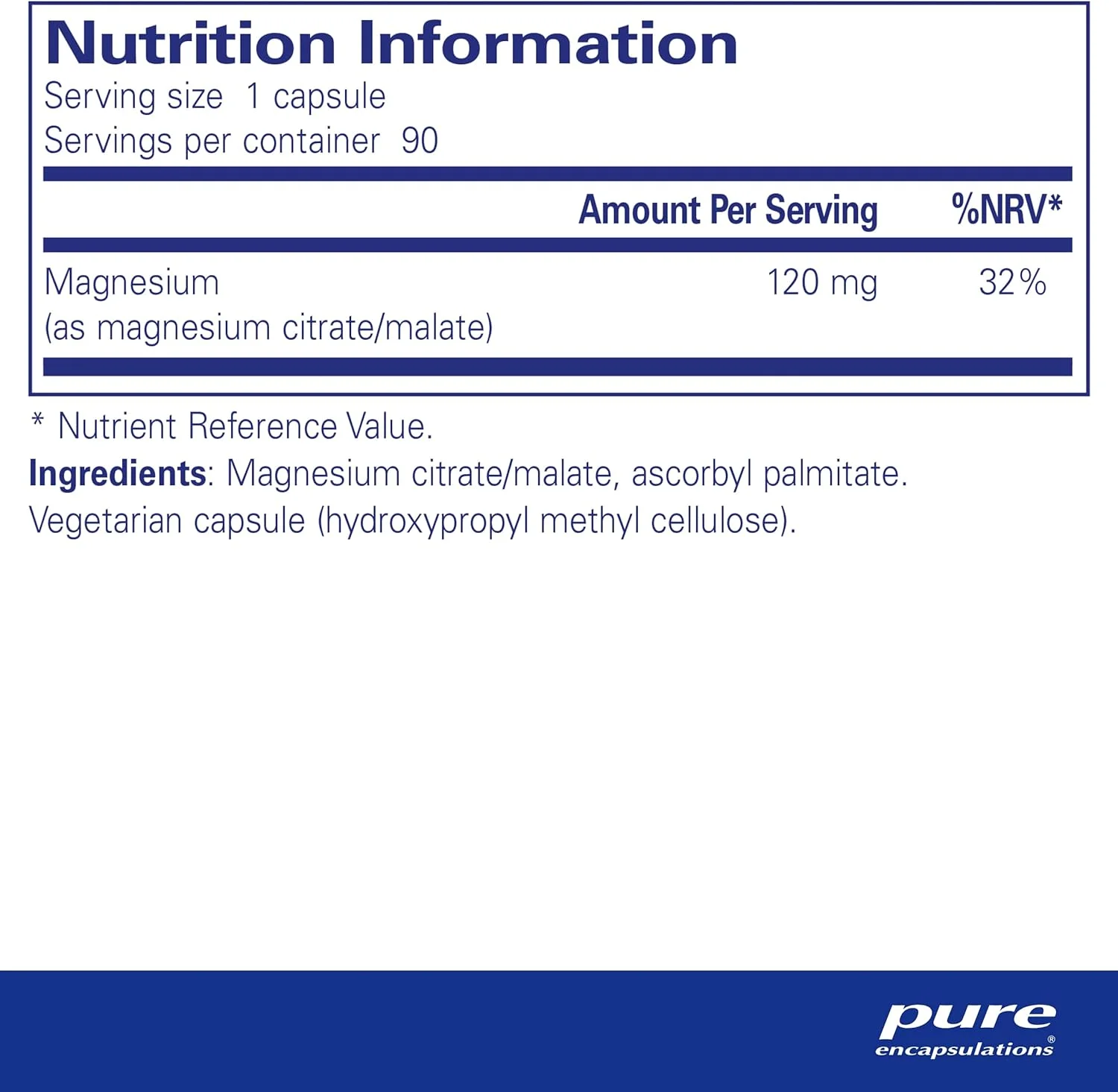 منیزیم (سیترات/مالات) Pure Encapsulations، 120 میلی گرم - منیزیم کلات با قابلیت جذب بالا - 90 کپسول منیزیم (سیترات/مالات) Pure Encapsulations، 120 میلی گرم - منیزیم کلات با قابلیت جذب بالا - 90 کپسول