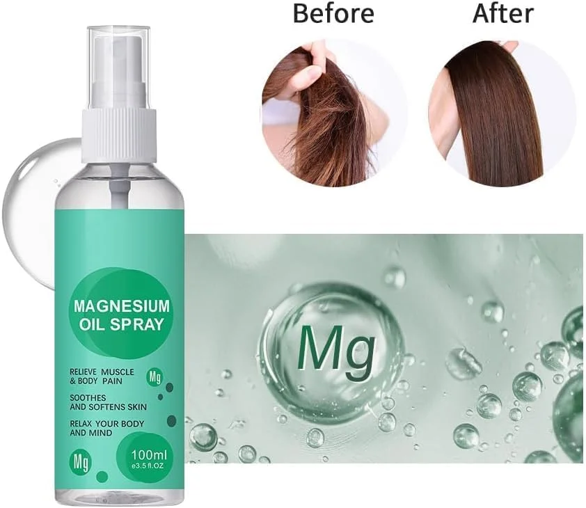 اسپری روغن منیزیم ممتاز، فرمول با قدرت بیشتر برای جذب بهینه - تسکین دهنده برای سلامت عضلات، مراقبت از مفاصل و خواب بهتر - فرمول غیر چرب و خارش کمتر برای آرامش و بهبودی اسپری روغن منیزیم ممتاز، فرمول با قدرت بیشتر برای جذب بهینه - تسکین دهنده برای سلامت عضلات، مراقبت از مفاصل و خواب بهتر - فرمول غیر چرب و خارش کمتر برای آرامش و بهبودی