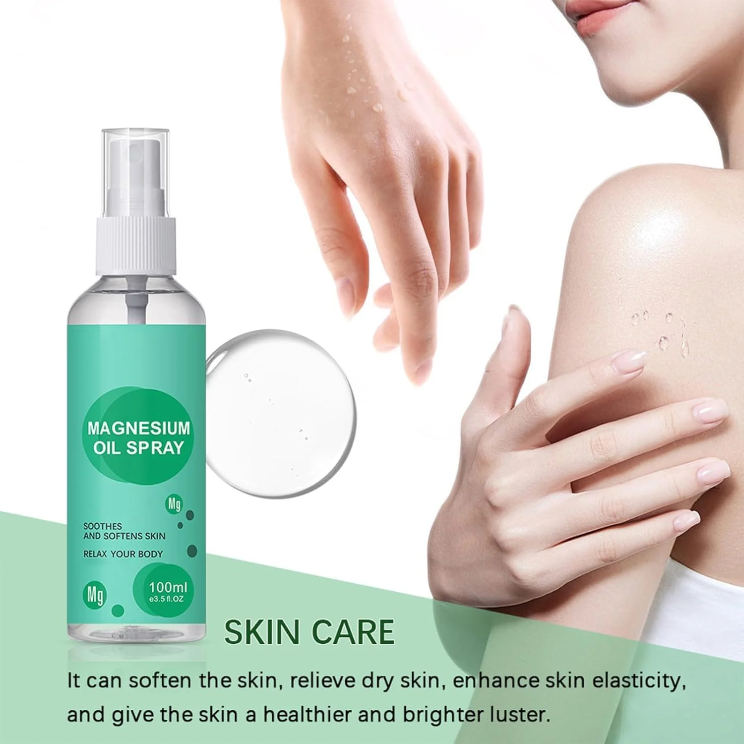 اسپری روغن منیزیم ممتاز، فرمول با قدرت بیشتر برای جذب بهینه - تسکین دهنده برای سلامت عضلات، مراقبت از مفاصل و خواب بهتر - فرمول غیر چرب و خارش کمتر برای آرامش و بهبودی اسپری روغن منیزیم ممتاز، فرمول با قدرت بیشتر برای جذب بهینه - تسکین دهنده برای سلامت عضلات، مراقبت از مفاصل و خواب بهتر - فرمول غیر چرب و خارش کمتر برای آرامش و بهبودی