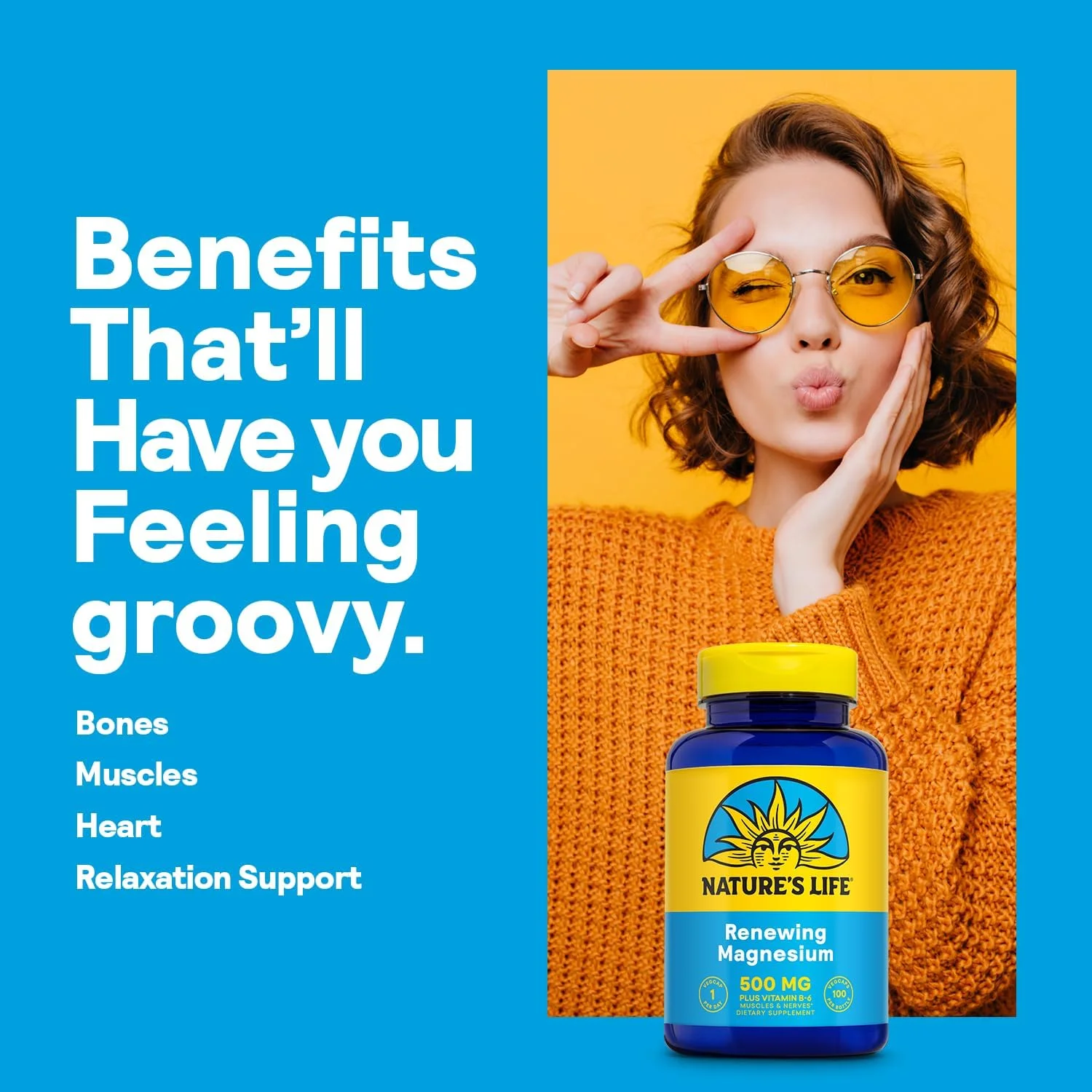 Nature'S Life - منیزیم 500 میلی گرم، 100 کپسول