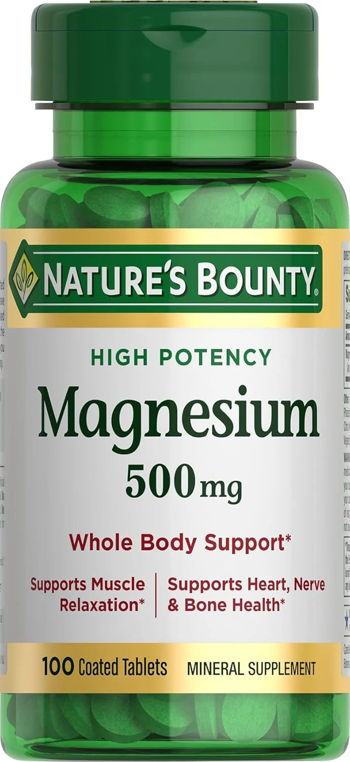 منیزیم با قدرت بالا Nature's Bounty، 500 میلی گرم، 100 قرص (بسته 6 عددی)