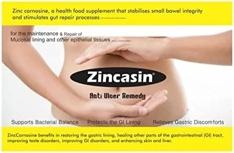 زینکازین® کمپلکس زینک کارنوزین | تقویت کننده سیستم ایمنی، بهبود عملکرد حس چشایی، محافظت از زخم های مخاط معده، پوشش روده، پشتیبانی از انتقال دهنده های عصبی | پوست سالم، آکنه، ریزش مو